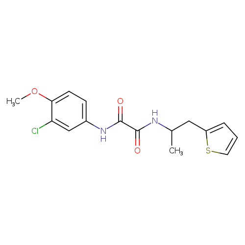N'-(3-chloro-4-methoxyphenyl)-N-[1-(thiophen-2-yl)propan-2-yl]ethanediamide