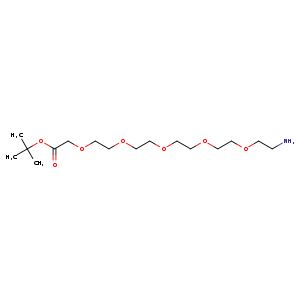 3,6,9,12,15-Pentaoxaheptadecanoic acid,17-amino-, 1,1-dimethylethyl ester