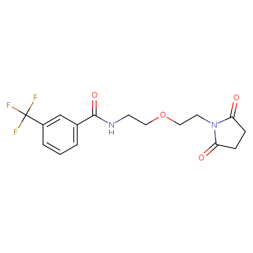 N-{2-[2-(2,5-dioxopyrrolidin-1-yl)ethoxy]ethyl}-3-(trifluoromethyl)benzamide