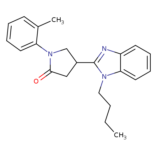 4-(1-butyl-1H-1,3-benzodiazol-2-yl)-1-(2-methylphenyl)pyrrolidin-2-one