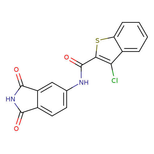 3-chloro-N-(1,3-dioxo-2,3-dihydro-1H-isoindol-5-yl)-1-benzothiophene-2-carboxamide