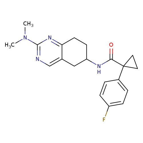 N-[2-(dimethylamino)-5,6,7,8-tetrahydroquinazolin-6-yl]-1-(4-fluorophenyl)cyclopropane-1-carboxamide