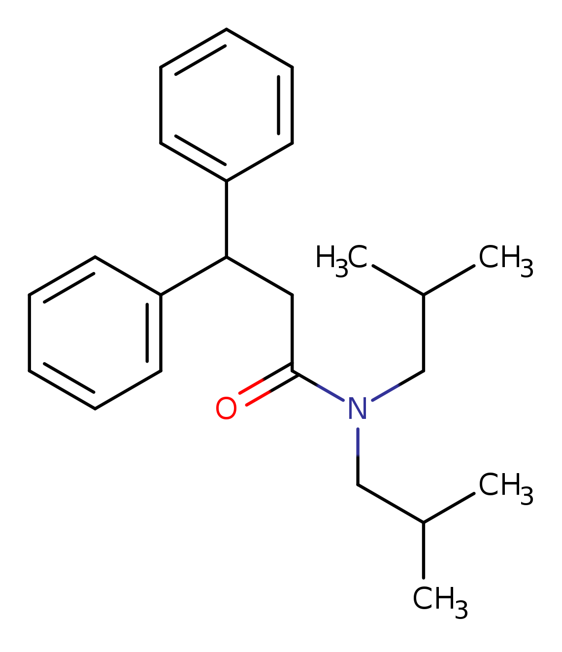 N,N-diisobutyl-3,3-diphenylpropanamide