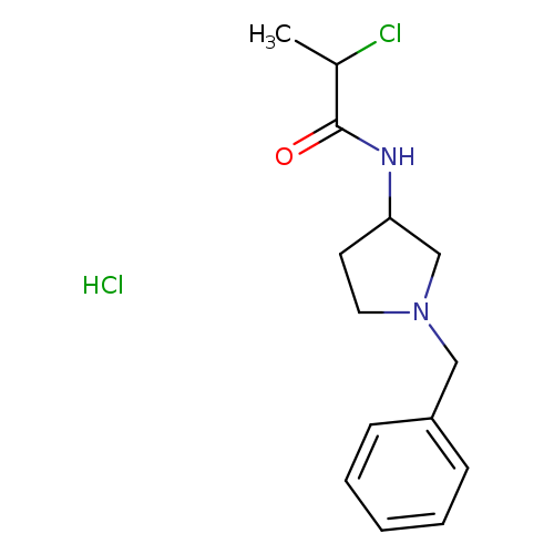 N-(1-benzylpyrrolidin-3-yl)-2-chloropropanamide hydrochloride