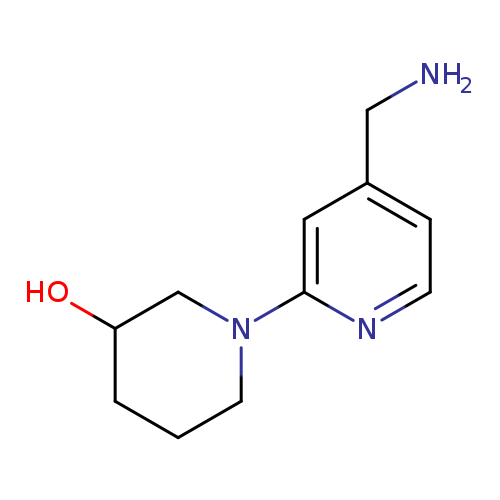 1-[4-(Aminomethyl)pyridin-2-yl]piperidin-3-ol