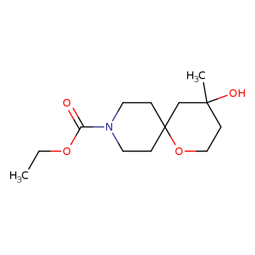 Ethyl 4-hydroxy-4-methyl-1-oxa-9-azaspiro[5.5]undecane-9-carboxylate