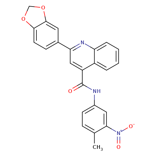 2-(1,3-benzodioxol-5-yl)-N-{3-nitro-4-methylphenyl}-4-quinolinecarboxamide