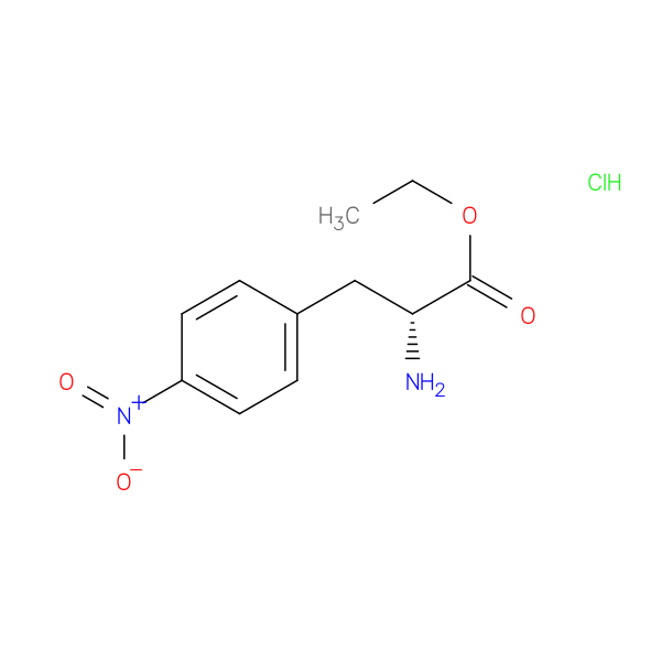 D-Phenylalanine, 4-nitro-, ethyl ester, hydrochloride (1:1)