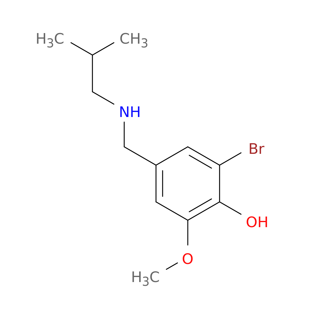 2-bromo-6-methoxy-4-{[(2-methylpropyl)amino]methyl}phenol