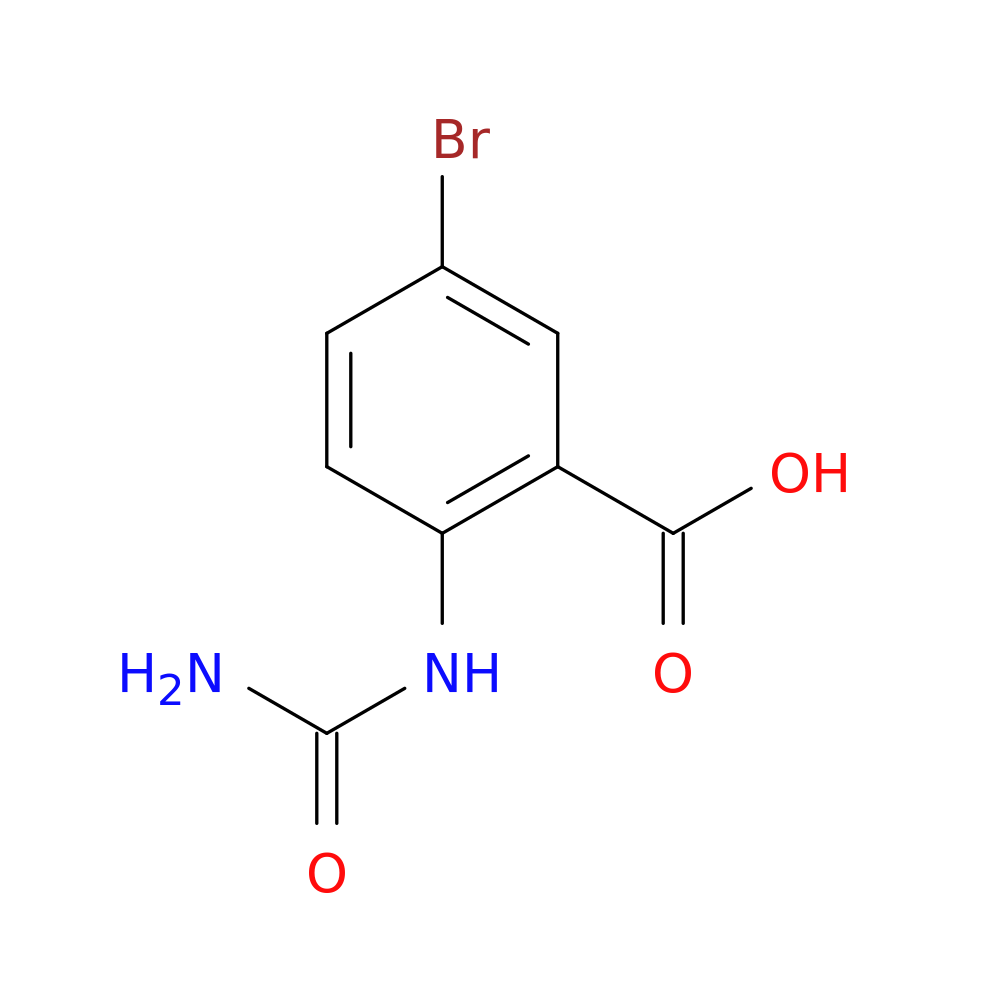 5-Bromo-2-(carbamoylamino)benzoic acid