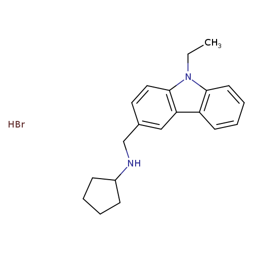 N-[(9-ethyl-9H-carbazol-3-yl)methyl]cyclopentanamine hydrobromide