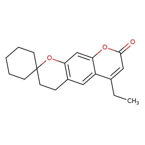 6'-ethyl-3',4'-dihydro-8'H-spiro[cyclohexane-1,2'-pyrano[3,2-g]chromen]-8'-one