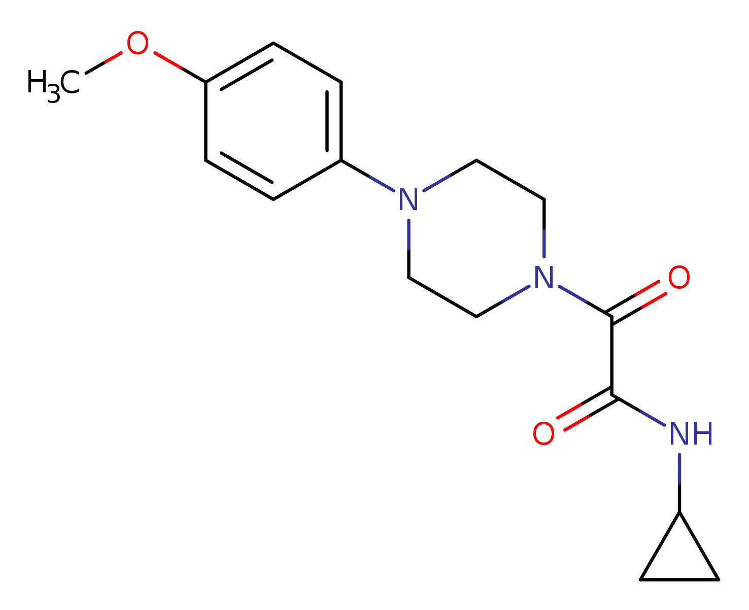 N-cyclopropyl-2-[4-(4-methoxyphenyl)piperazin-1-yl]-2-oxoacetamide