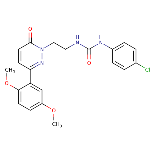 1-(4-chlorophenyl)-3-{2-[3-(2,5-dimethoxyphenyl)-6-oxo-1,6-dihydropyridazin-1-yl]ethyl}urea