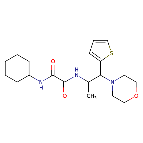 N'-cyclohexyl-N-[1-(morpholin-4-yl)-1-(thiophen-2-yl)propan-2-yl]ethanediamide