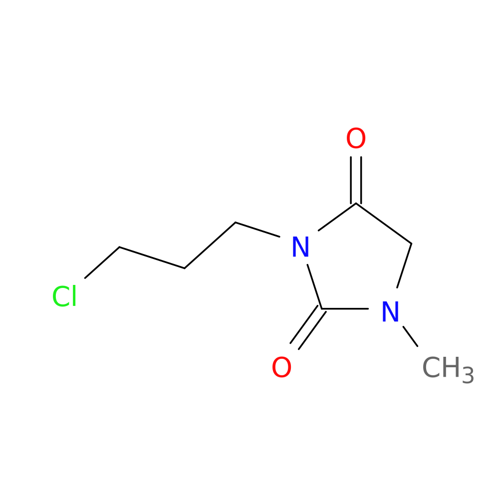 3-(3-chloropropyl)-1-methylimidazolidine-2,4-dione