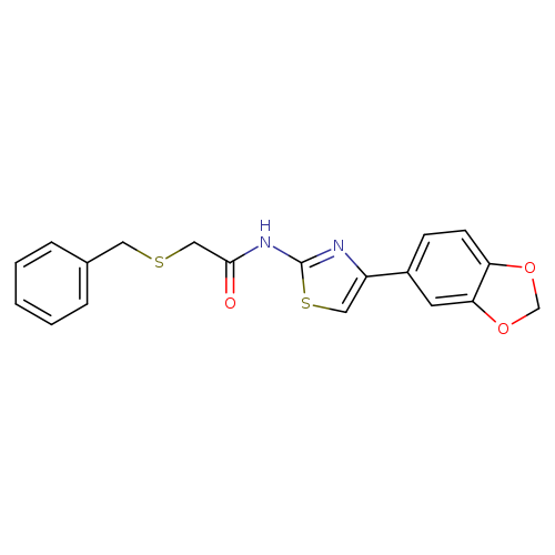 N-[4-(2H-1,3-benzodioxol-5-yl)-1,3-thiazol-2-yl]-2-(benzylsulfanyl)acetamide
