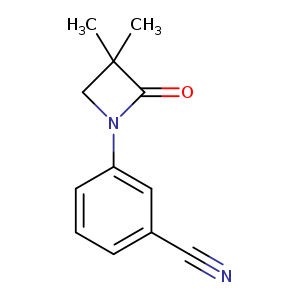 3-(3,3-Dimethyl-2-oxo-1-azetanyl)benzenecarbonitrile