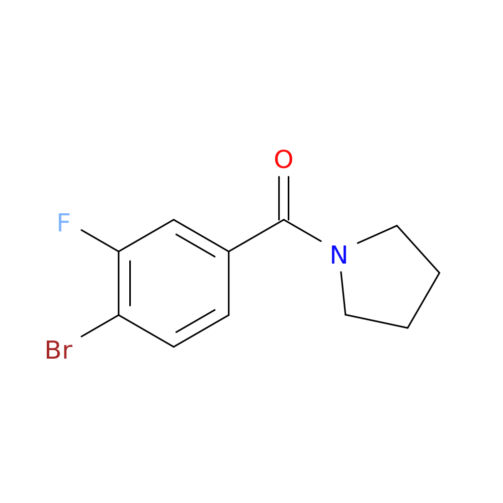 1-[(4-Bromo-3-fluorophenyl)carbonyl]pyrrolidine
