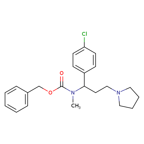 Benzyl (1-(4-chlorophenyl)-3-(pyrrolidin-1-yl)propyl)(methyl)carbamate