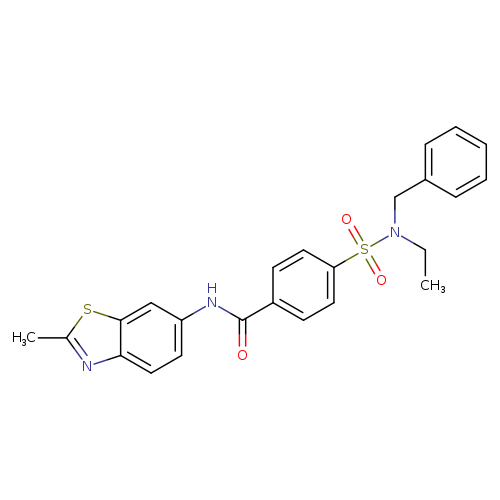 4-[benzyl(ethyl)sulfamoyl]-N-(2-methyl-1,3-benzothiazol-6-yl)benzamide