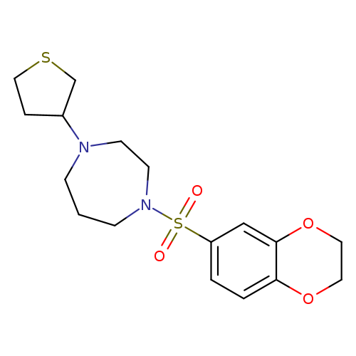 1-(2,3-dihydro-1,4-benzodioxine-6-sulfonyl)-4-(thiolan-3-yl)-1,4-diazepane