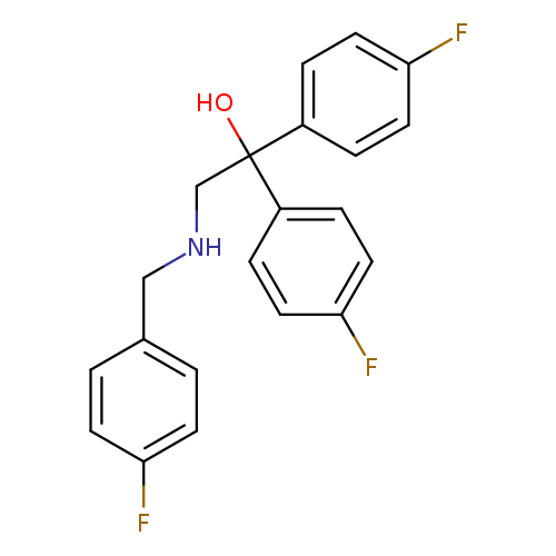 1,1-bis(4-fluorophenyl)-2-{[(4-fluorophenyl)methyl]amino}ethan-1-ol