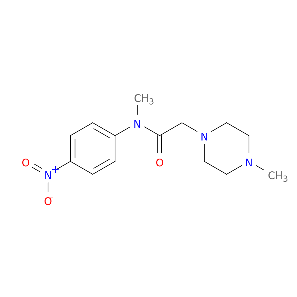 N-Methyl-2-(4-methylpiperazin-1-yl)-n-(4-nitrophenyl)acetamide