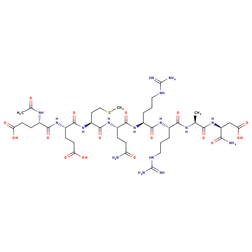 N-Acetyl-L-alpha-glutamyl-L-alpha-glutamyl-L-methionyl-L-glutaminyl-L-arginyl-L-arginyl-L-alanyl-L-alpha-asparagine