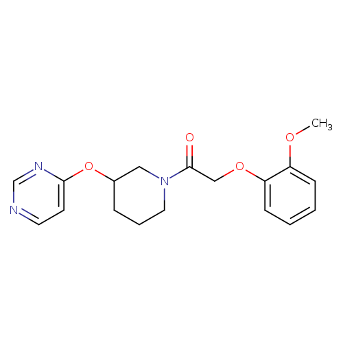 2-(2-methoxyphenoxy)-1-[3-(pyrimidin-4-yloxy)piperidin-1-yl]ethan-1-one