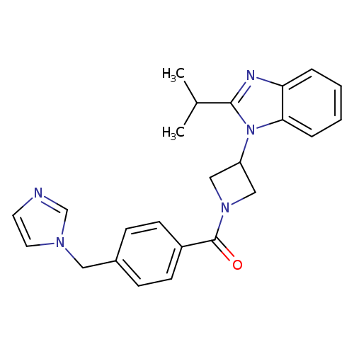 1-(1-{4-[(1H-imidazol-1-yl)methyl]benzoyl}azetidin-3-yl)-2-(propan-2-yl)-1H-1,3-benzodiazole