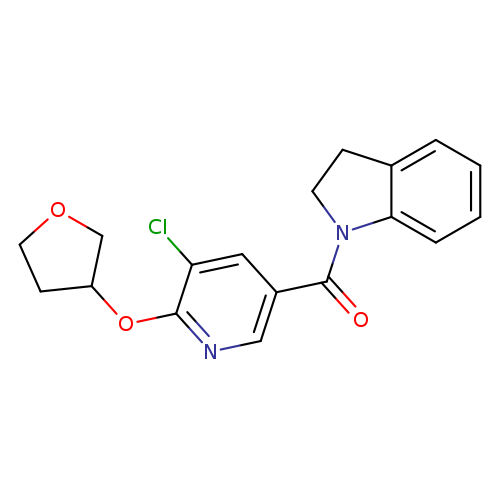 1-[5-chloro-6-(oxolan-3-yloxy)pyridine-3-carbonyl]-2,3-dihydro-1H-indole