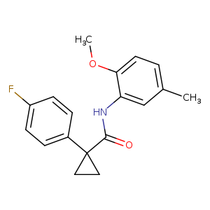 1-(4-fluorophenyl)-N-(2-methoxy-5-methylphenyl)cyclopropane-1-carboxamide