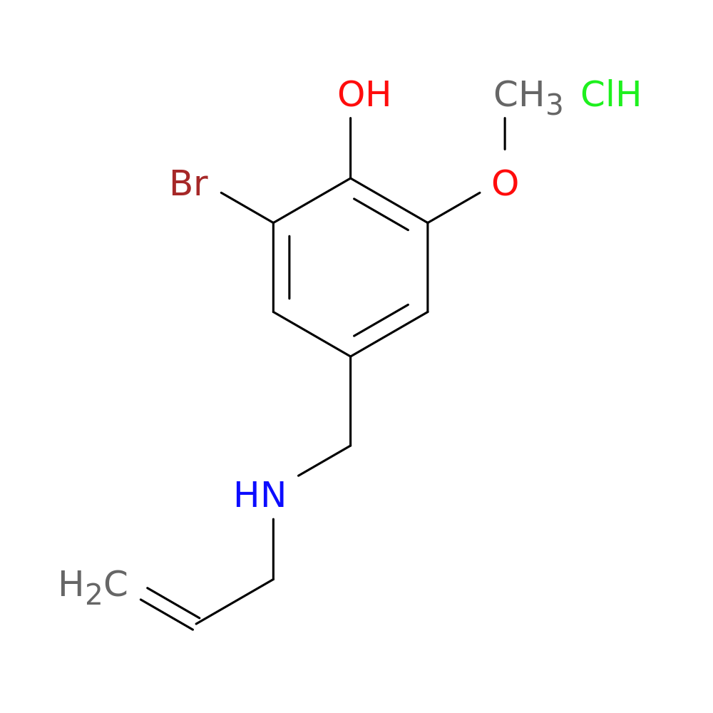 2-bromo-6-methoxy-4-{[(prop-2-en-1-yl)amino]methyl}phenol hydrochloride