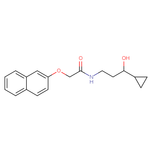 N-(3-cyclopropyl-3-hydroxypropyl)-2-(naphthalen-2-yloxy)acetamide
