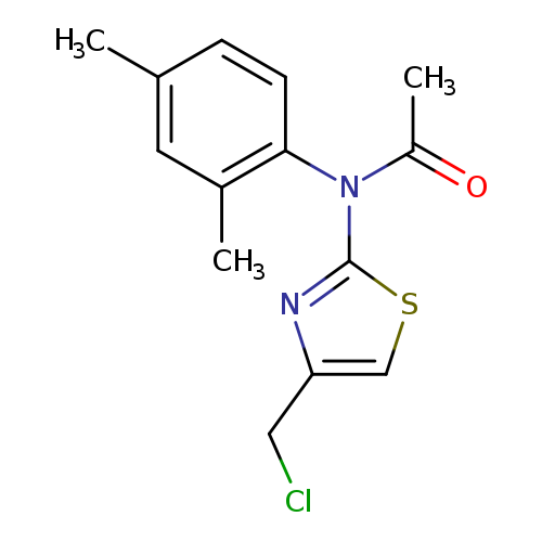 N-[4-(chloromethyl)-1,3-thiazol-2-yl]-N-(2,4-dimethylphenyl)acetamide