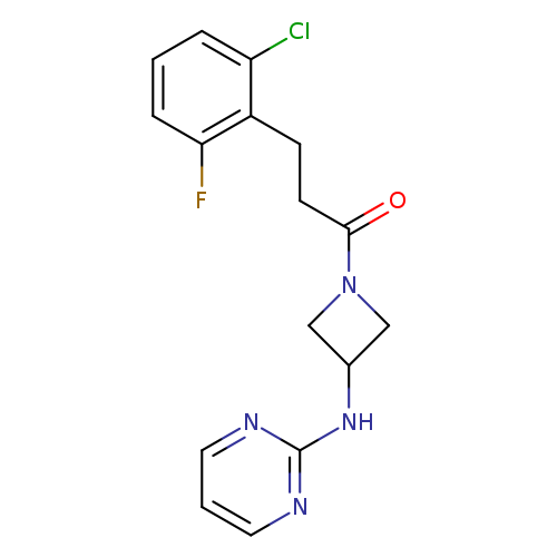 3-(2-chloro-6-fluorophenyl)-1-{3-[(pyrimidin-2-yl)amino]azetidin-1-yl}propan-1-one
