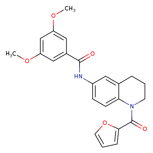 N-[1-(furan-2-carbonyl)-1,2,3,4-tetrahydroquinolin-6-yl]-3,5-dimethoxybenzamide