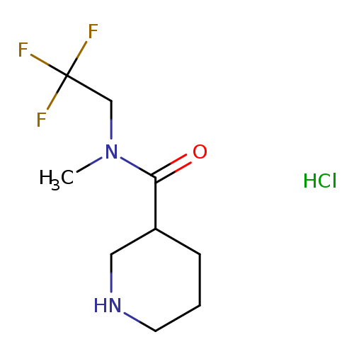 N-methyl-N-(2,2,2-trifluoroethyl)piperidine-3-carboxamide hydrochloride