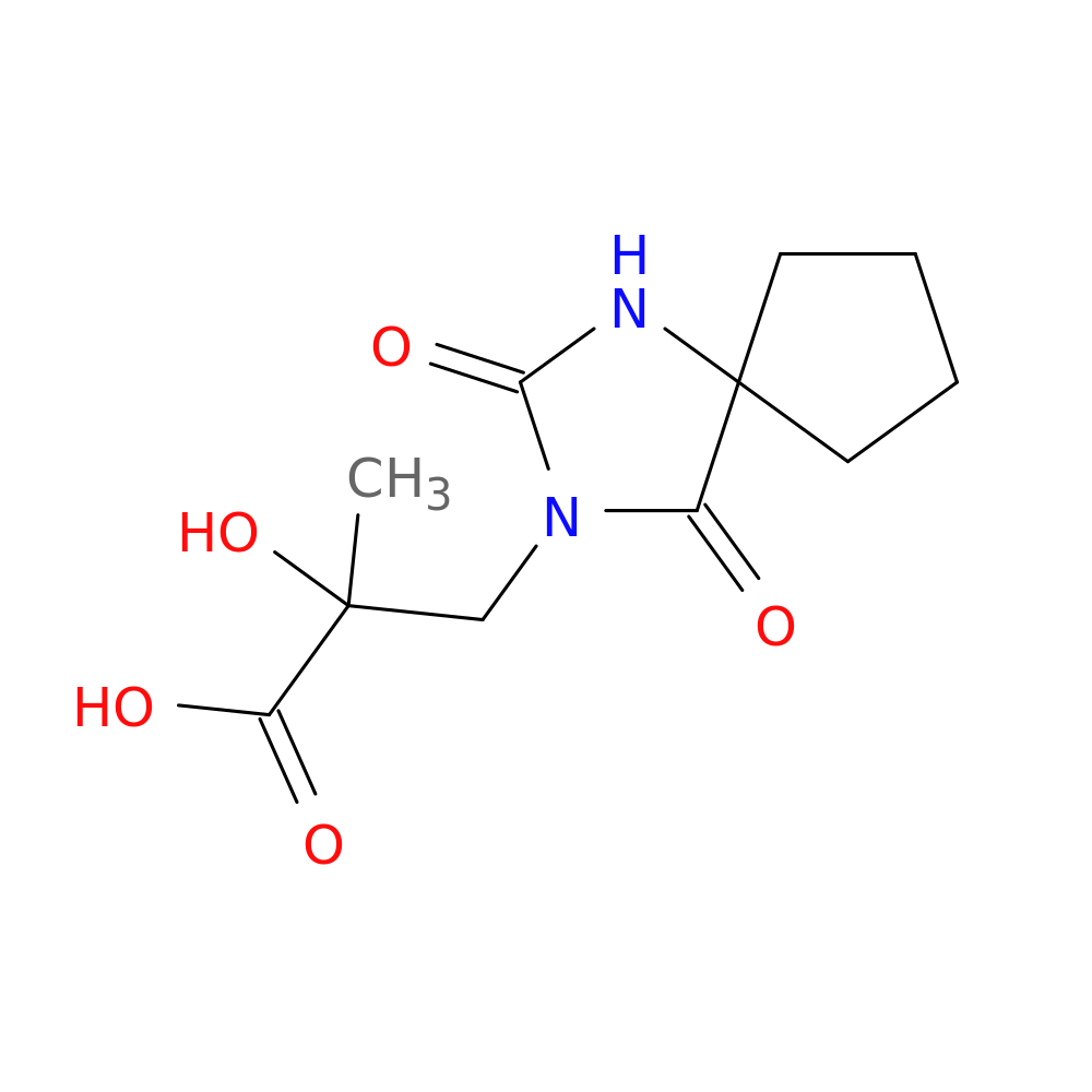 3-{2,4-dioxo-1,3-diazaspiro[4.4]nonan-3-yl}-2-hydroxy-2-methylpropanoic acid