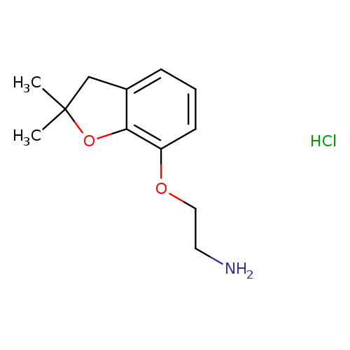 7-(2-aminoethoxy)-2,2-dimethyl-2,3-dihydro-1-benzofuran hydrochloride
