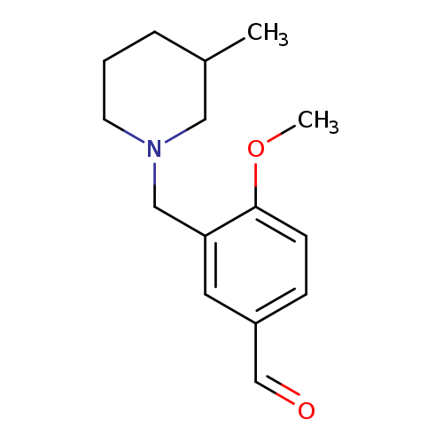 4-Methoxy-3-[(3-methylpiperidin-1-yl)methyl]benzaldehyde