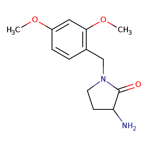 3-amino-1-[(2,4-dimethoxyphenyl)methyl]pyrrolidin-2-one