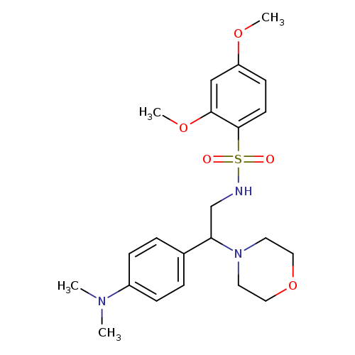 N-{2-[4-(dimethylamino)phenyl]-2-(morpholin-4-yl)ethyl}-2,4-dimethoxybenzene-1-sulfonamide