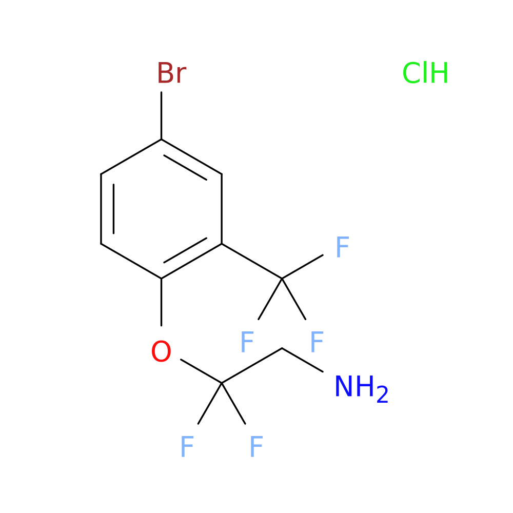 2-[4-bromo-2-(trifluoromethyl)phenoxy]-2,2-difluoroethan-1-amine hydrochloride