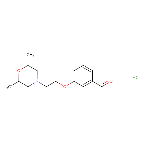 3-[2-(2,6-dimethyl-4-morpholinyl)ethoxy]benzaldehyde hydrochloride