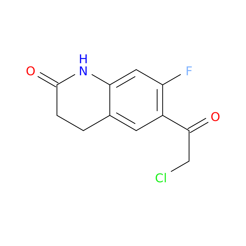 6-(2-chloroacetyl)-7-fluoro-1,2,3,4-tetrahydroquinolin-2-one