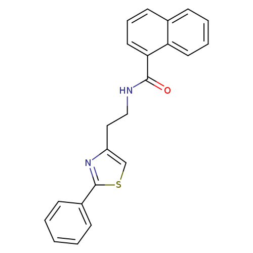 N-[2-(2-phenyl-1,3-thiazol-4-yl)ethyl]naphthalene-1-carboxamide