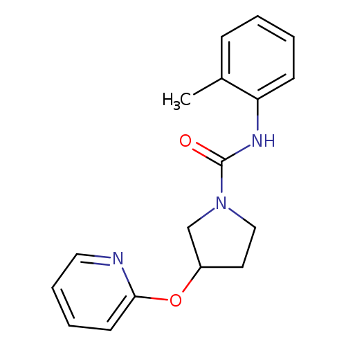 N-(2-methylphenyl)-3-(pyridin-2-yloxy)pyrrolidine-1-carboxamide