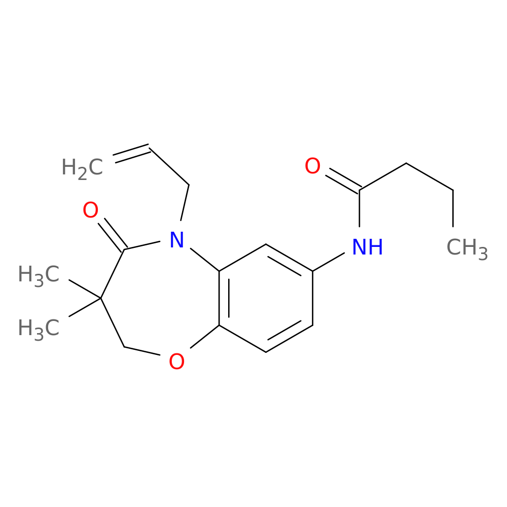 N-[3,3-dimethyl-4-oxo-5-(prop-2-en-1-yl)-2,3,4,5-tetrahydro-1,5-benzoxazepin-7-yl]butanamide